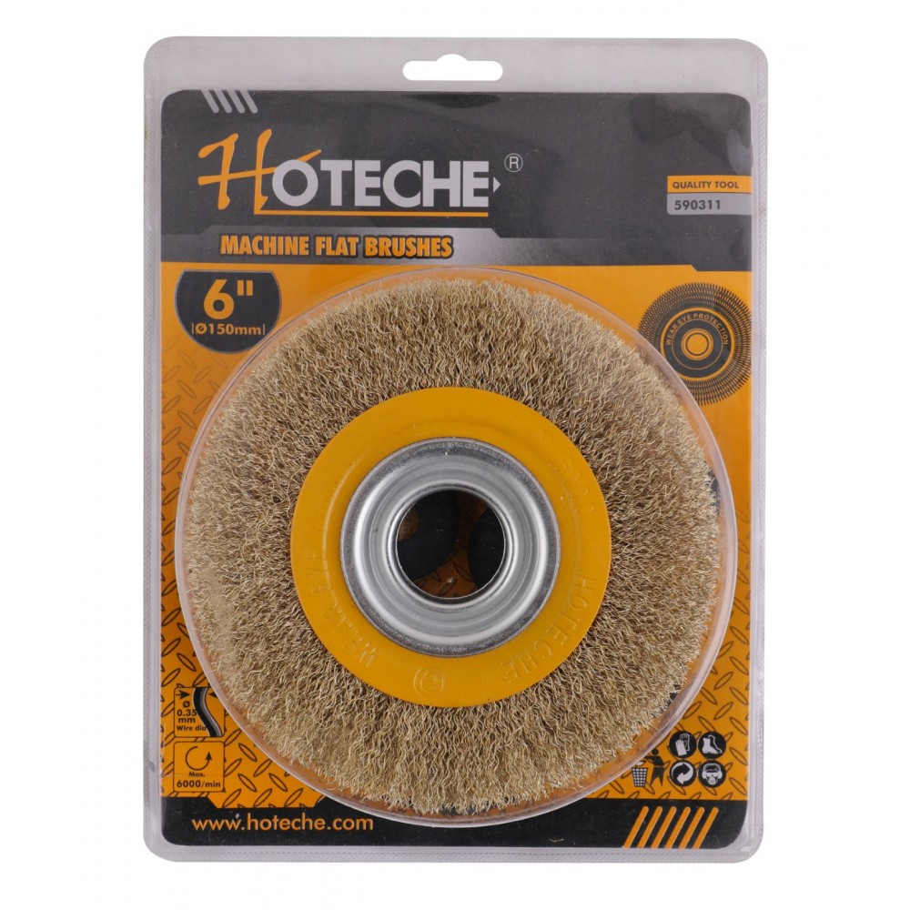 6 Cepillo De Alambre Tipo Disco 150x32mm 2