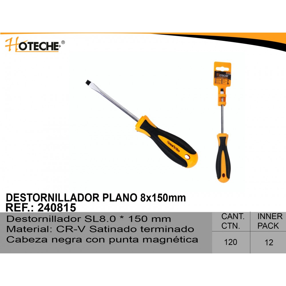 Destornillador Plano 8x150mm